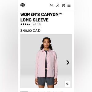 Medium Mountain Hardwear sun shirt